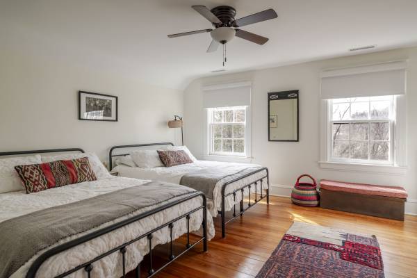 guest bedroom with two queen beds