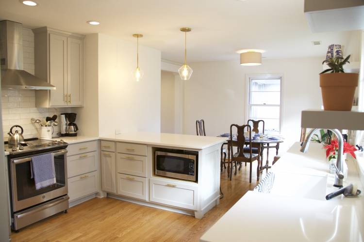 A kitchen in a Charlottesville vacation rental