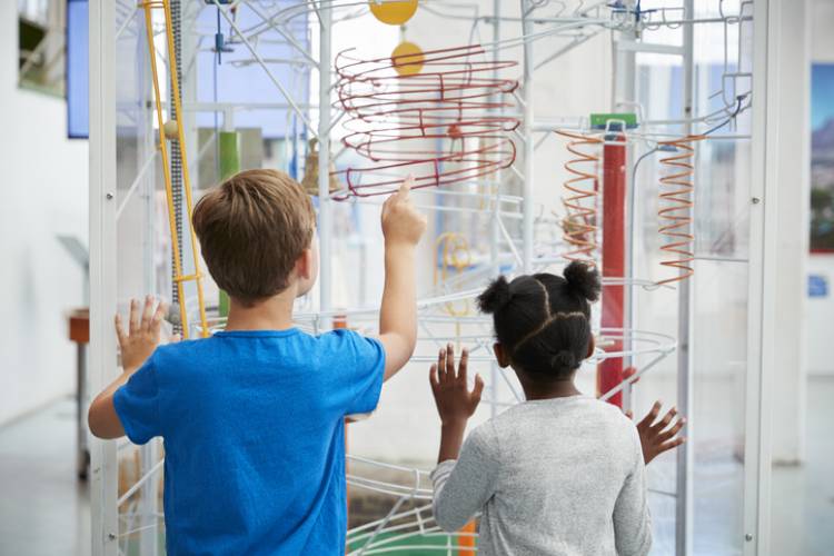 Children at a museum in Charlottesville