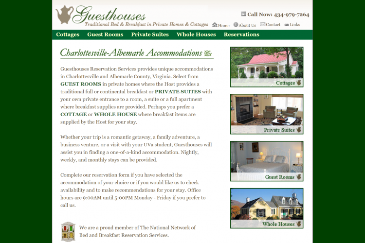 Guesthouses Website 2008
