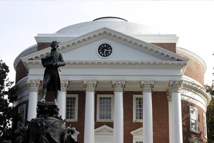 UVA Rotunda - Come to Charlottesville, VA for many University events and walk from a Guesthouses property