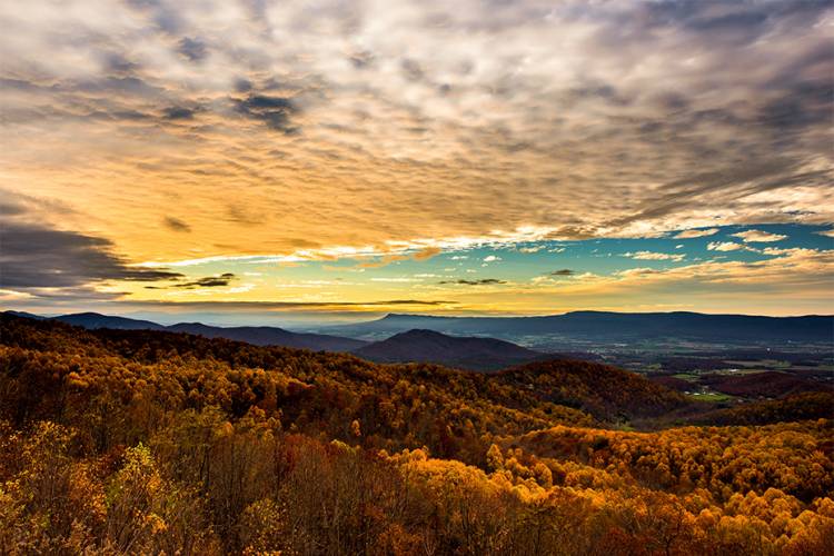 A view of Shenandoah National Park