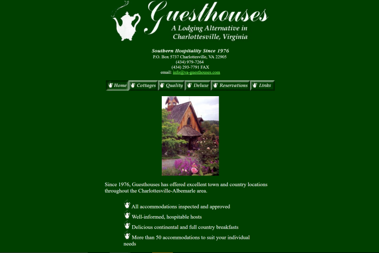 Guesthouses Website 2000