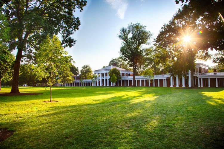 A view of the University of Virginia's campus
